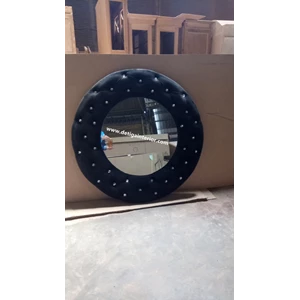 terbaru cermin modern balut kain kerajinan kayu-1