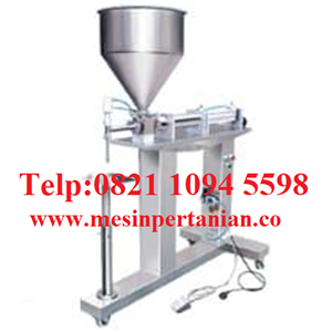 paste filler portable semi auto single nozzle