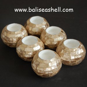 sell inlay for holder candle light / kerajinan kerang untuk tempat lilin