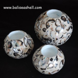 shell lamp ball art holder / kerang tempat lampu bola