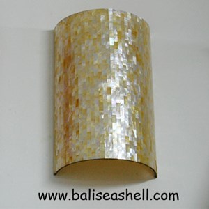 mother of pearl lamp shade art / seni lampu mutiara