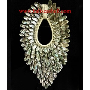 shell native long abalon indonesia crafts necklace / kerajinan kalung kerang asli abalon indonesia