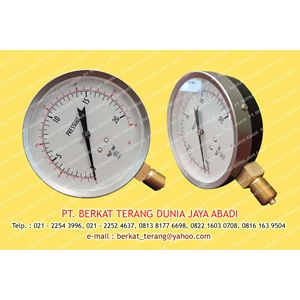 pressure gauge diameter 4 conn. 3/8 20k type a merk nagano