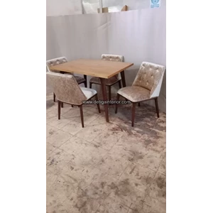 meja kursi makan minimalis tinoa kerajinan kayu