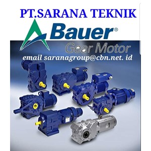 pt sarana teknik bauer gear motor reducer gearbox bauer