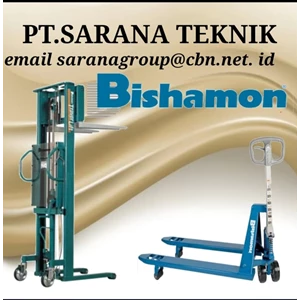 pt. sarana bishamon hydraulic stackers model sts 15 stockist in jakarta