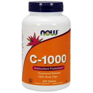 c-1000 sustained release with rose hips - 250 tablets.