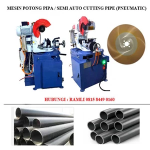 mesin potong pipa / circular sawing cutting pipe