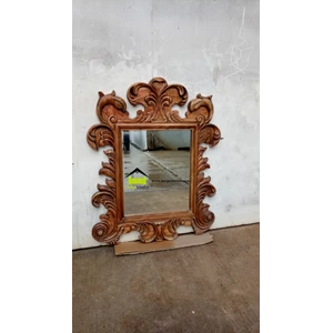 cermin dinding klasik terlaris kerajinan kayu-1