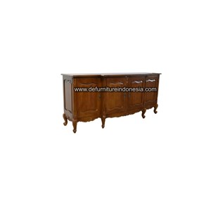 kerajinan kayu meja buffet klasik teak wood-1