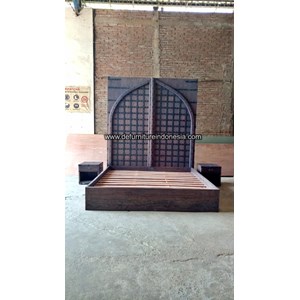 tempat tidur riyadh mewah kerajinan kayu-1