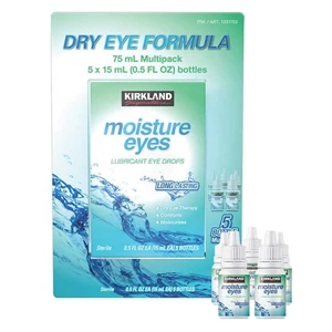 kirkland signature moisture eyes dry eye therapy drops, 75 ml.