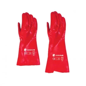 sarung tangan safety gosave pvc merah