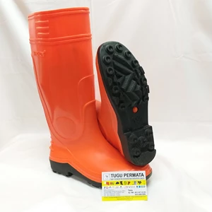 sepatu boot wingon 8898 oranye panjang boots wingon 8898 long orange-1