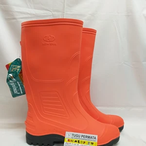 sepatu boot new era orange boots new era orange