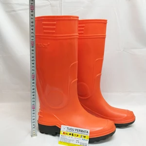 sepatu boot wingon 8898 oranye panjang boots wingon 8898 long orange-2