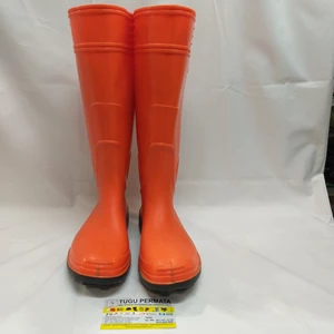sepatu boot wingon 8898 oranye panjang boots wingon 8898 long orange-3