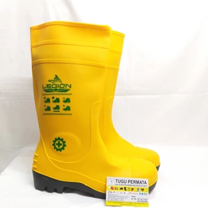sepatu safety boot legion kuning safety boots legion yellow