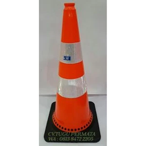 traffic cone base hitam 75 cm 911-1