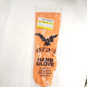 sarung tangan safety karet otr 7 orange