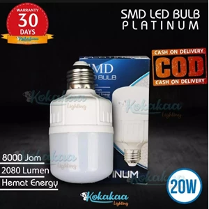 lampu bohlam led smd platinum 20watt ( paket 3pcs)-1