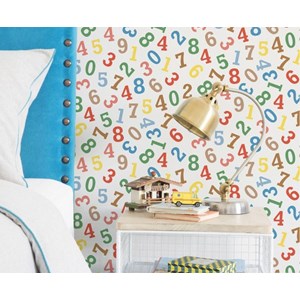 wallpaper dinding anak murah motif angka/numbers/uk 53 cm x 10m-7