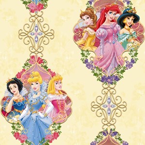 wallpaper motif kartun the princess/ wallpaper disney murah