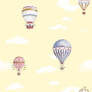 wallpaper dinding simple motif balon udara/ ballon air/ wallpaper roll-2