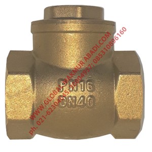 double lin swing check valve brass pn16