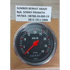veethree v22535c hours and tachometer 0 - 4000 rpm 85 mm 12v 24v-3