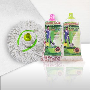 ucm09 - easy wring round cotton mop - alat pel & sapu -