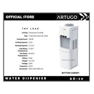 top-load water dispenser artugo ad 30 bottom cabinet-1