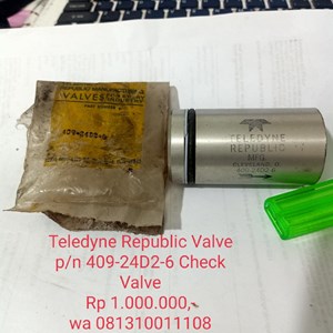 teledyne valve 409-24d2-6 sparepart truk check valve republic