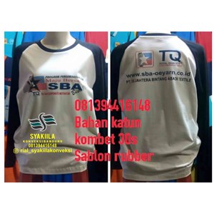 konveksi kaos raglan sablon murah di kota bandung
