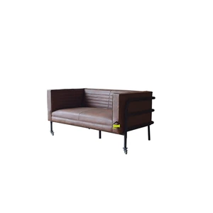 sofa kulit baron termewah kerajinan kayu