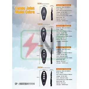 lampu jalan model cobra