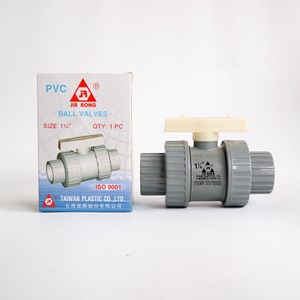 pvc abs ball valve double union jia rong 1 1/4