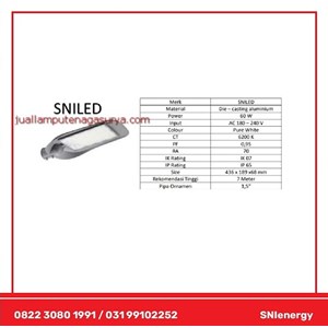 lampu pju led 60watt