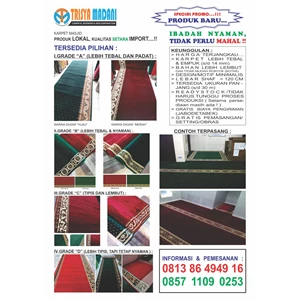karpet masjid roll2an ( ready stock ) lokal dan import (turkey)-6