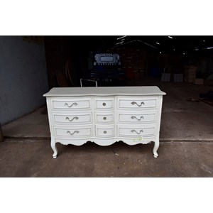 cabinet klasik white vintage kerajinan kayu-1