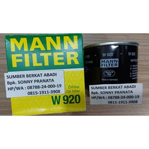 mann filter w 920 w-920 w920 oil filter - genuine made in germany