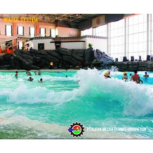 kolam ombak gelombang tsunami buatan(pembuatan kolam renang)