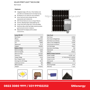 lampu pju two in one 60watt