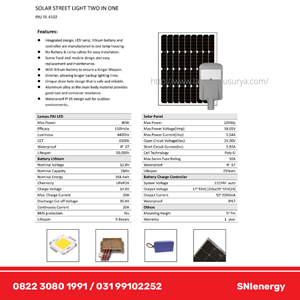 pju solar street light two in one 40watt