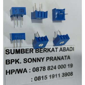 trimpot 3386 102 1k ohm 1 k ohm - 3 kaki - cw - 3386p-1-102lf-2
