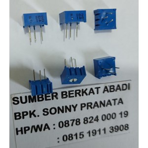 trimpot 3386 102 1k ohm 1 k ohm - 3 kaki - cw - 3386p-1-102lf-1