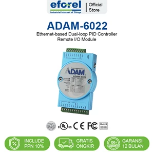 remote io ethernet-based dual-loop pid controller advantech adam-6022