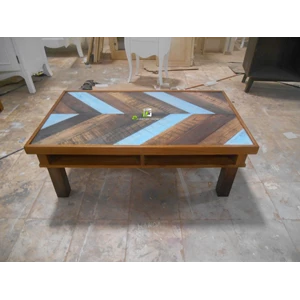 meja ruang tamu minimalis warna antik mewah kerajinan kayu-1