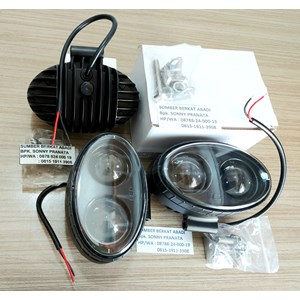 lampu sorot fork lift led light blue round spot 12-80vdc - top quality-5