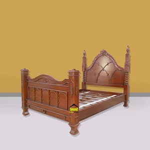 tempat tidur desain klasik mewah elegant sarima kerajinan kayu